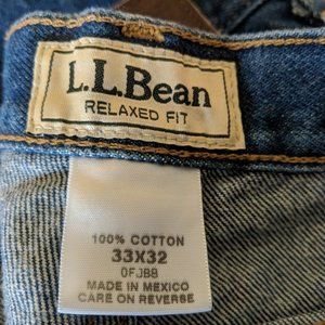 L.L. Bean Relaxed Fit Men's Jeans - 33x32